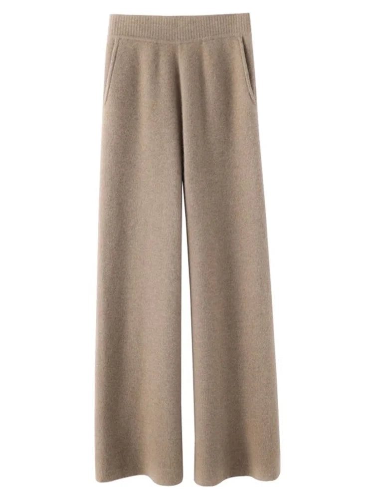 Women's High-Waisted Cashmere Lounge Pants