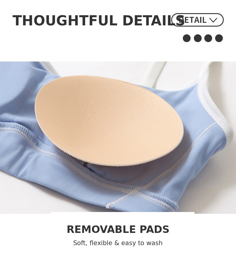 ElaraMove removable sports bra pads