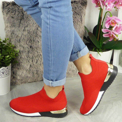 Elastic Slip-On Sneakers