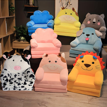 EleganceChild Plush Folding Sofa Bed | Convertible and Washable Chair, Ideal for the Bedroom and Playroom