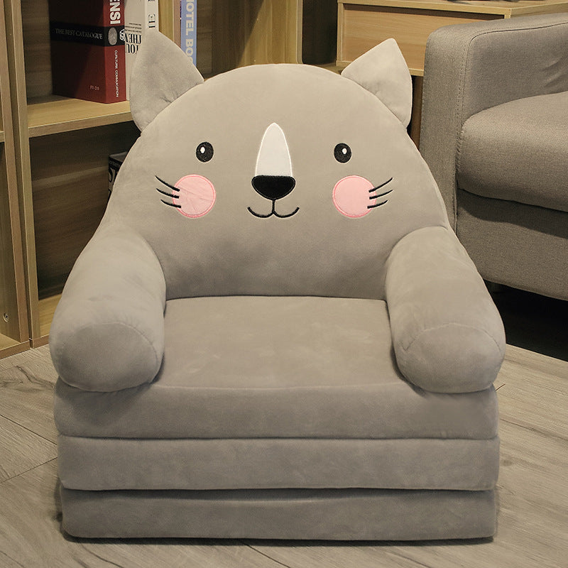 EleganceChild Plush Folding Sofa Bed | Convertible and Washable Chair, Ideal for the Bedroom and Playroom
