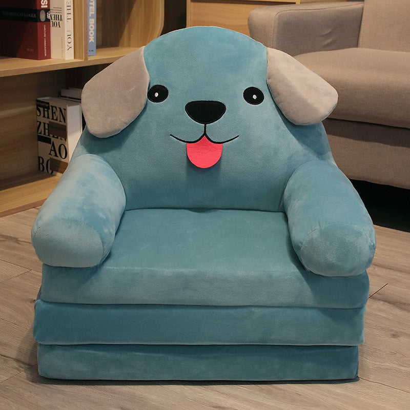 EleganceChild Plush Folding Sofa Bed | Convertible and Washable Chair, Ideal for the Bedroom and Playroom