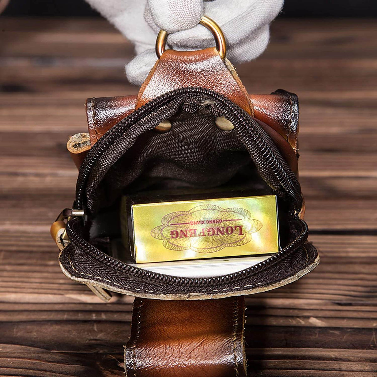 Men's Premium Leather Belt Pouch