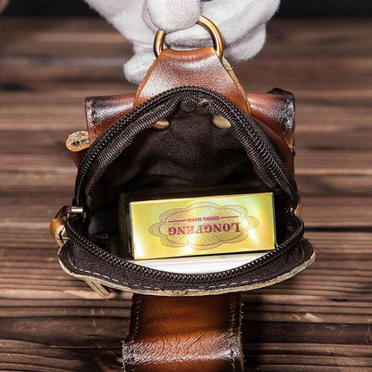 Men's Premium Leather Belt Pouch
