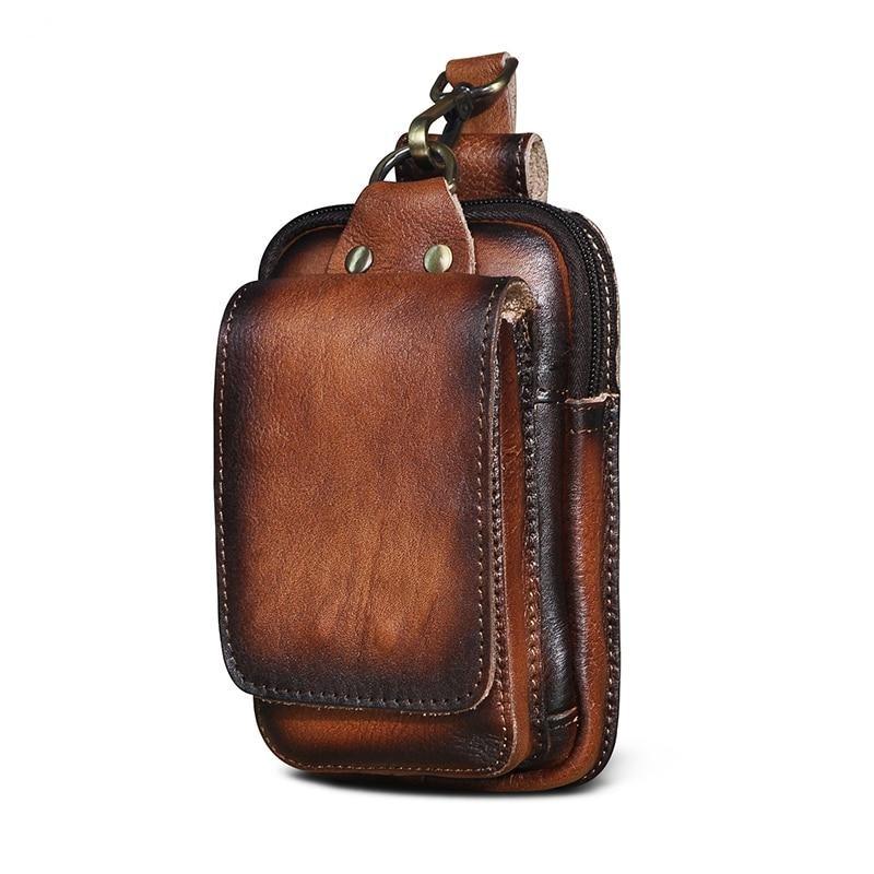 Men's Premium Leather Belt Pouch
