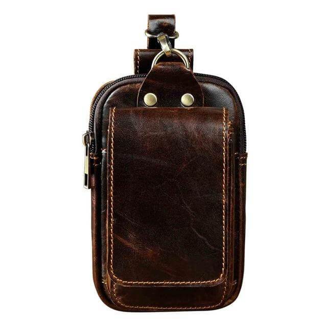 Men's Premium Leather Belt Pouch
