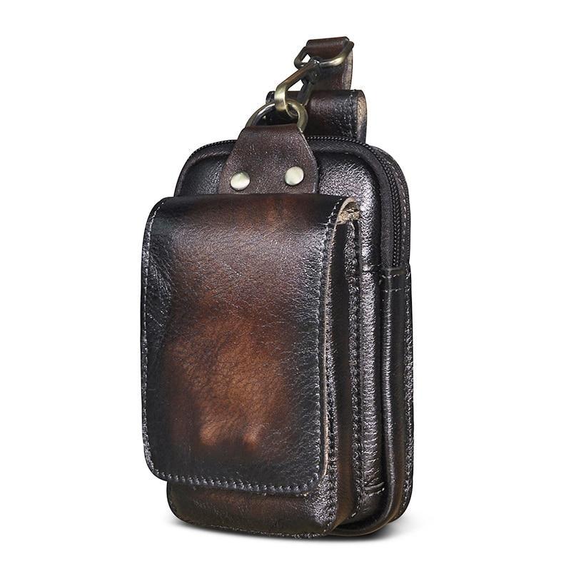 Men's Premium Leather Belt Pouch