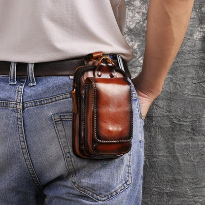 Men's Premium Leather Belt Pouch