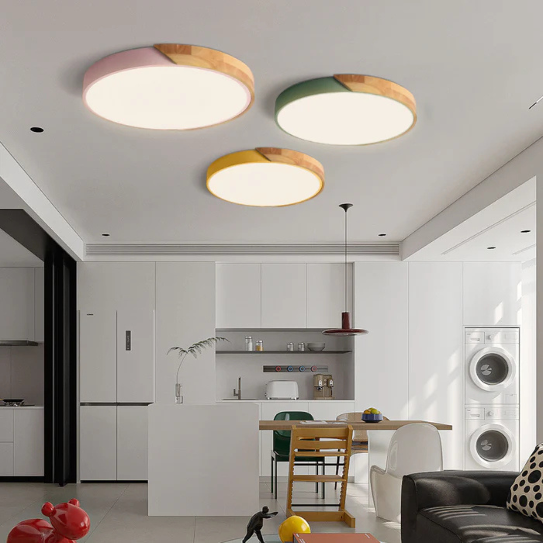 Elegant LED Ceiling Lamp in Scandinavian Style