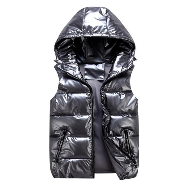 Elegant Unisex Quilted Vest with Hood