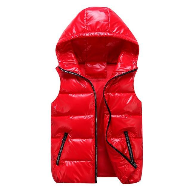 Elegant Unisex Quilted Vest with Hood