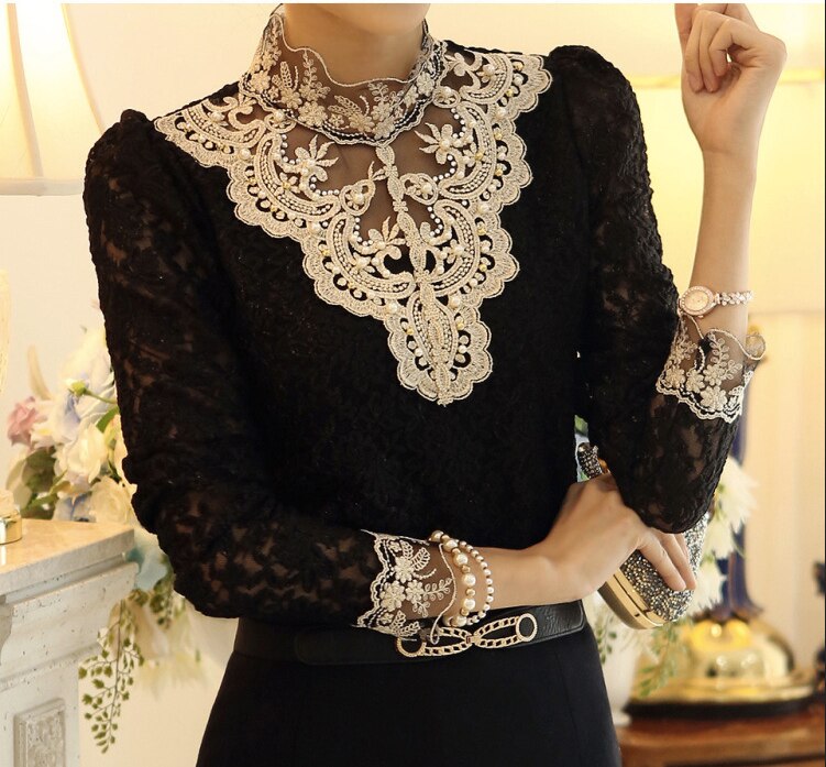 Elegant Women's Embroidered Blouse - Chic Style and Comfort