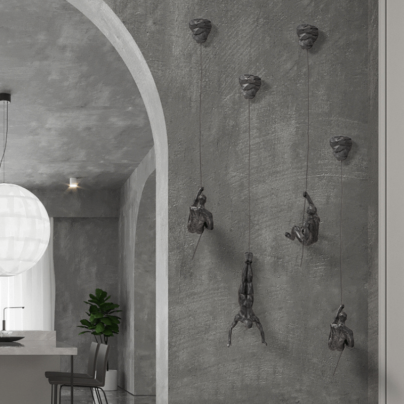 ElevéArt Luxe Wall Decoration Set | Creative Climbing Man for Unique Interior Accents