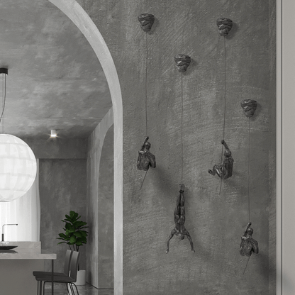 ElevéArt Luxe Wall Decoration Set | Creative Climbing Man for Unique Interior Accents