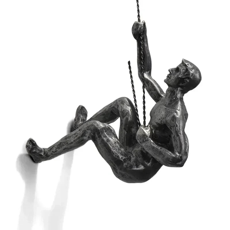 ElevéArt Luxe Wall Decoration Set | Creative Climbing Man for Unique Interior Accents