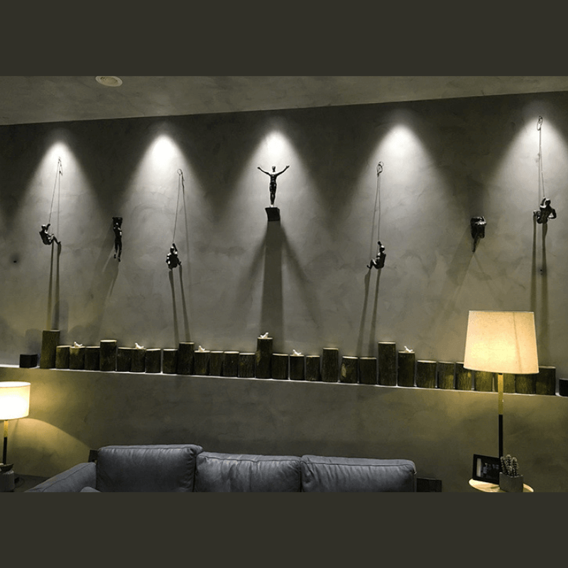 ElevéArt Luxe Wall Decoration Set | Creative Climbing Man for Unique Interior Accents