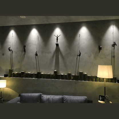 ElevéArt Luxe Wall Decoration Set | Creative Climbing Man for Unique Interior Accents