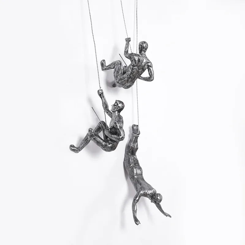 ElevéArt Luxe Wall Decoration Set | Creative Climbing Man for Unique Interior Accents