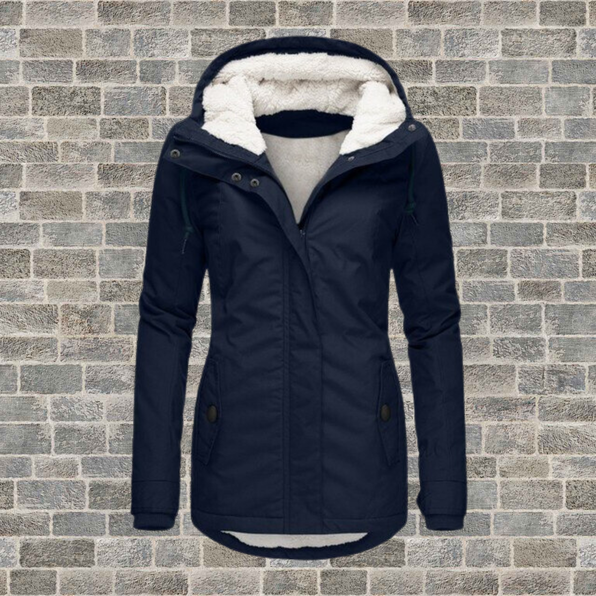 Women's Cozy Hooded Pleated Winter Coat