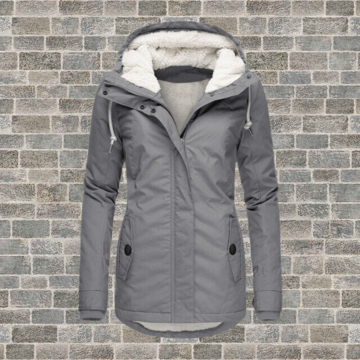Women's Cozy Hooded Pleated Winter Coat
