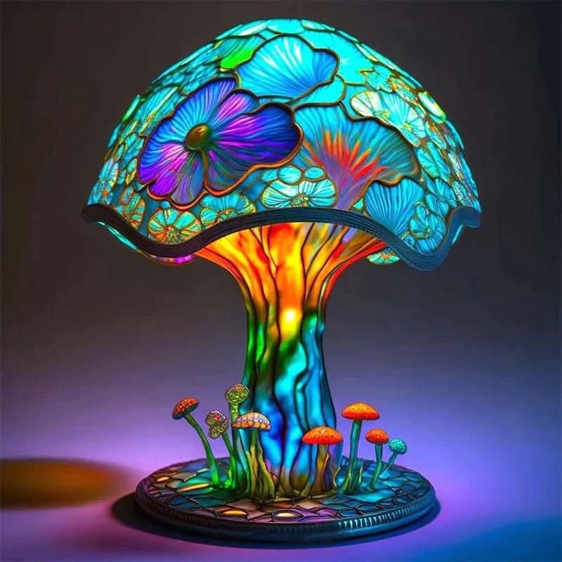 Artisan Mosaic Table Lamp for Soft Light & Decor