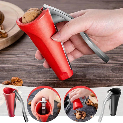 Ergonomic Nutcracker with Lever Mechanism – Robust Walnut & Hazelnut Opener