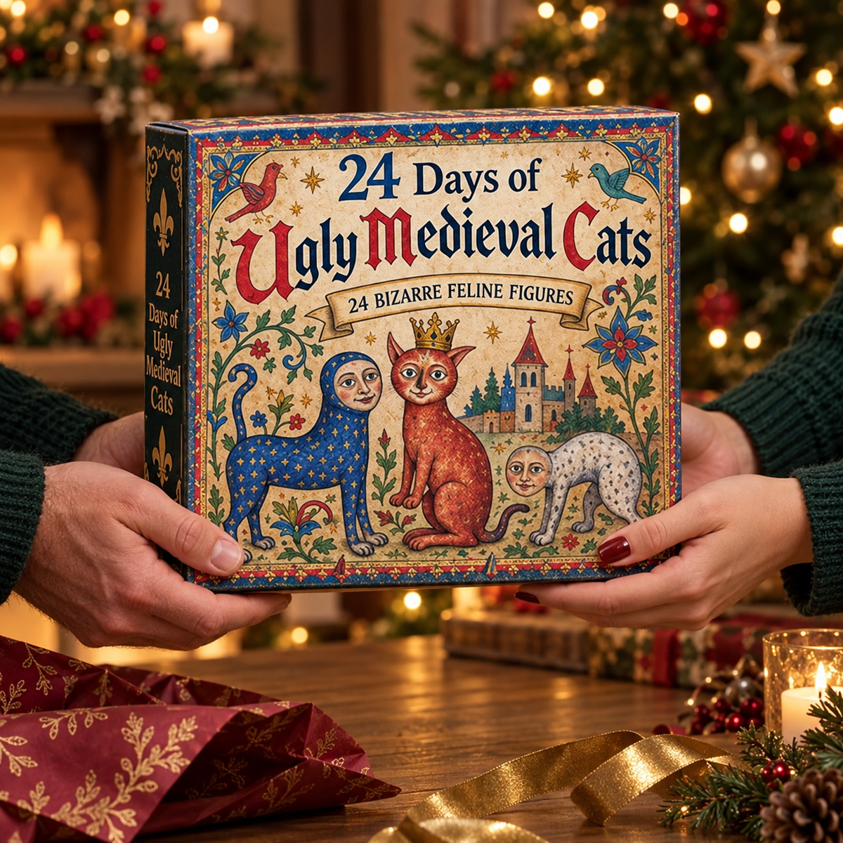 24 Days of Ugly Medieval Cats – Hilariously Weird Cat Advent Calendar 2026