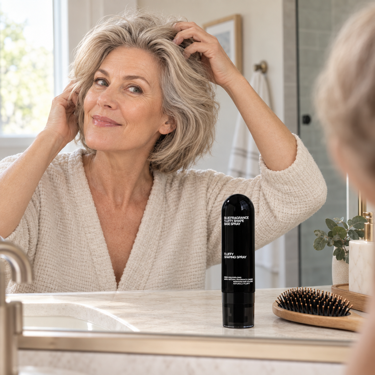 50% Off! Peach-scented volumizing & setting spray—for lightweight, bouncy hair and long-lasting hold.