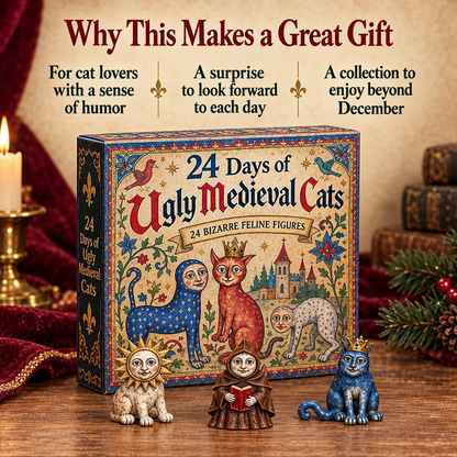 24 Days of Ugly Medieval Cats – Hilariously Weird Cat Advent Calendar 2026