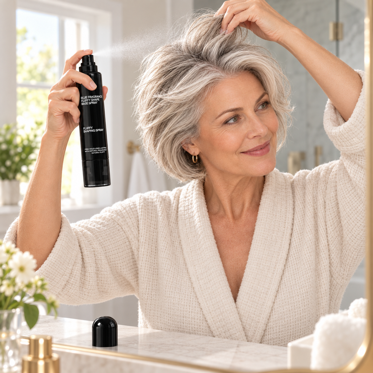 50% Off! Peach-scented volumizing & setting spray—for lightweight, bouncy hair and long-lasting hold.