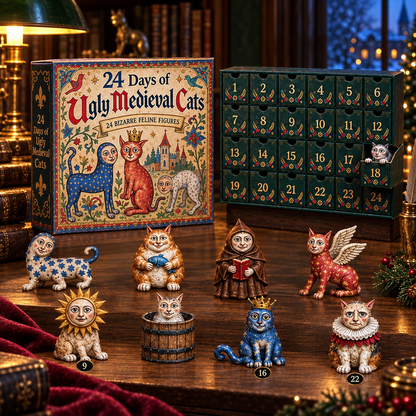 24 Days of Ugly Medieval Cats – Hilariously Weird Cat Advent Calendar 2026