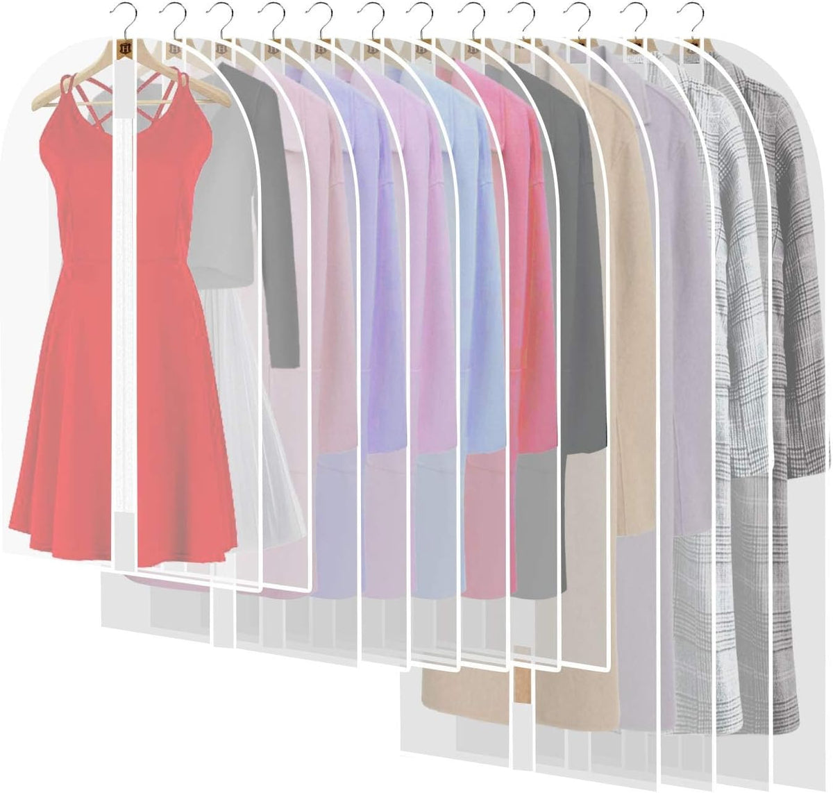 Extra-Long Dress & Gown Garment Bag – 71" (180.34 cm) Protective Covers with Handles