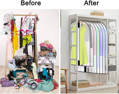 Extra-Long Dress & Gown Garment Bag – 71" (180.34 cm) Protective Covers with Handles