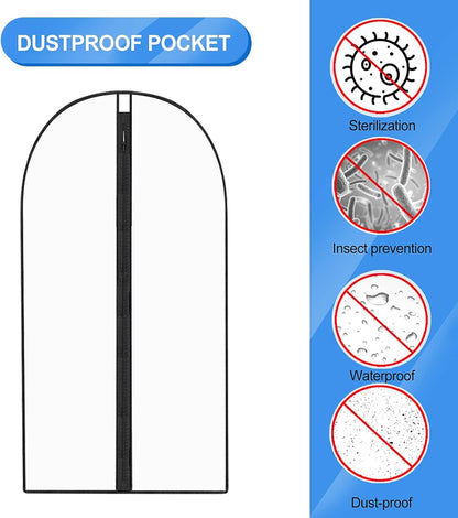 Extra-Long Dress & Gown Garment Bag – 71" (180.34 cm) Protective Covers with Handles