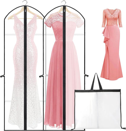 Extra-Long Dress & Gown Garment Bag – 71" (180.34 cm) Protective Covers with Handles