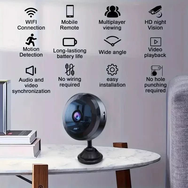 EYECORE MINI – Magnetic WiFi Security Camera with 1080P HD, Night Vision & Motion Detector