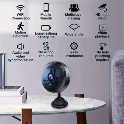 EYECORE MINI – Magnetic WiFi Security Camera with 1080P HD, Night Vision & Motion Detector