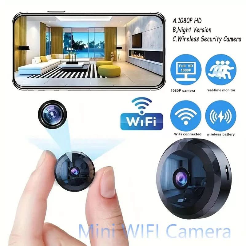 EYECORE MINI – Magnetic WiFi Security Camera with 1080P HD, Night Vision & Motion Detector