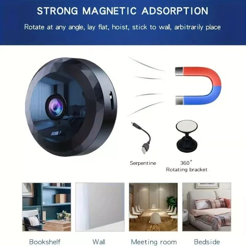 EYECORE MINI – Magnetic WiFi Security Camera with 1080P HD, Night Vision & Motion Detector