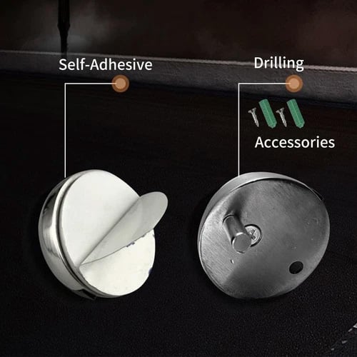 HOT SALEHidden Stainless Steel Rubber Dual-use Door Stopper Door Holders