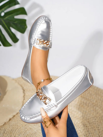 Women's Rubber Loafers – Slip-On, Lightweight