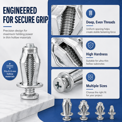 New Galvanized Hollow Wall Petal Nut – Fast Expansion & Reliable Hold