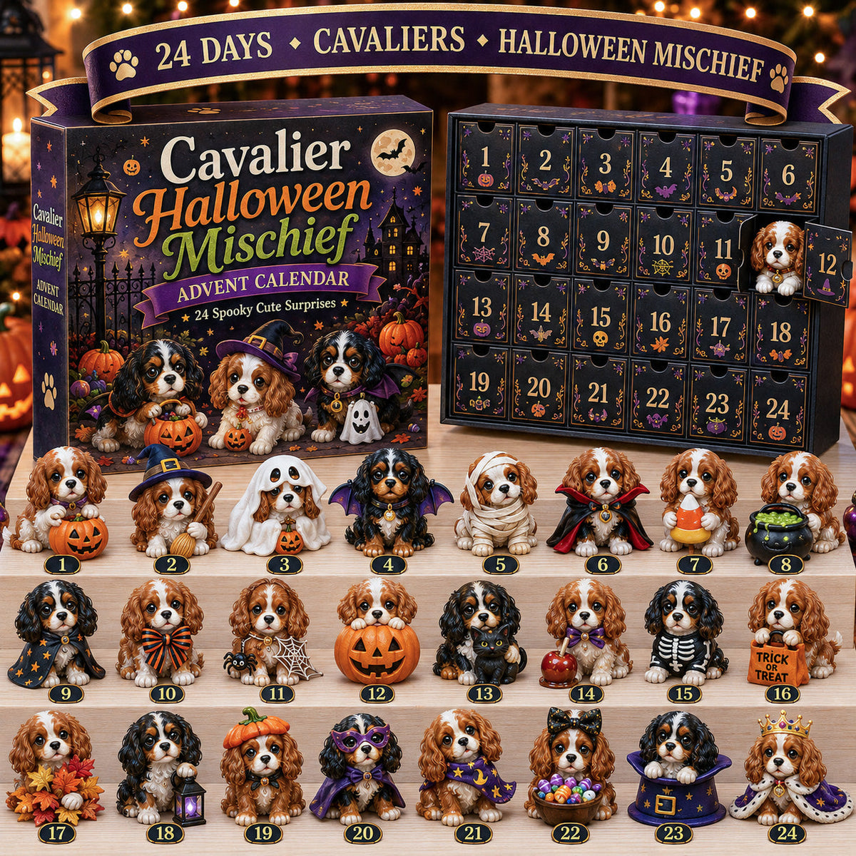 Cavalier Adventures 24-Day Advent Calendar – 6 Themed Collections