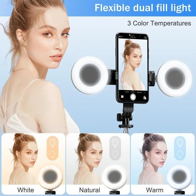 48% Off6-in-1 Wireless Selfie Stick with Dual Fill Lights