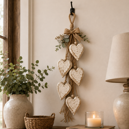 Handcrafted Hanging Heart Wall Decor – A Heartwarming Gift for Every Home