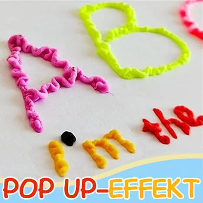 Magic Pen – Draw in 3D with a single stroke! DIY bubble "popcorn" effect drawing pens – Buy 3 Get 2