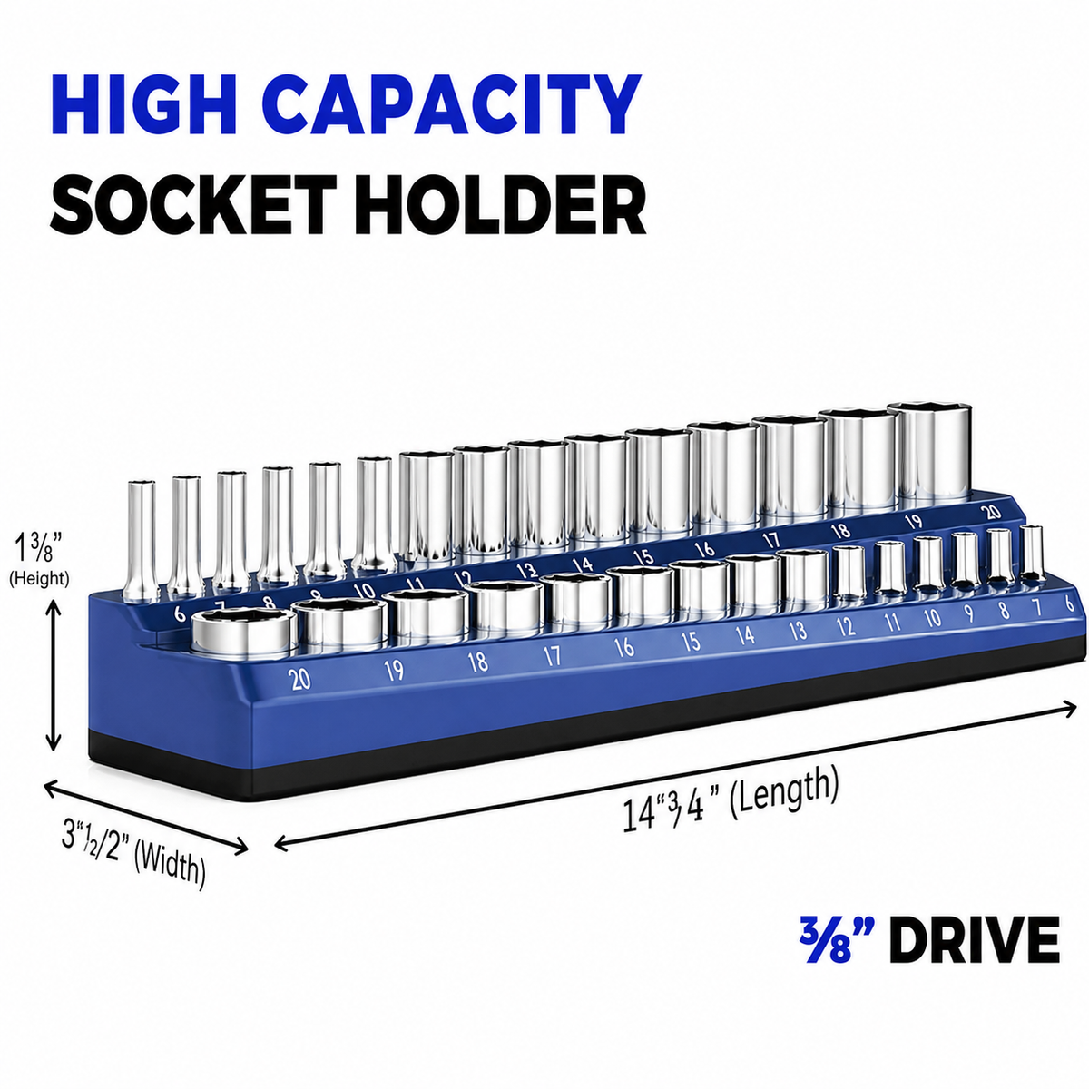 Magnetic Socket Organizer-Find Every Socket Instantly