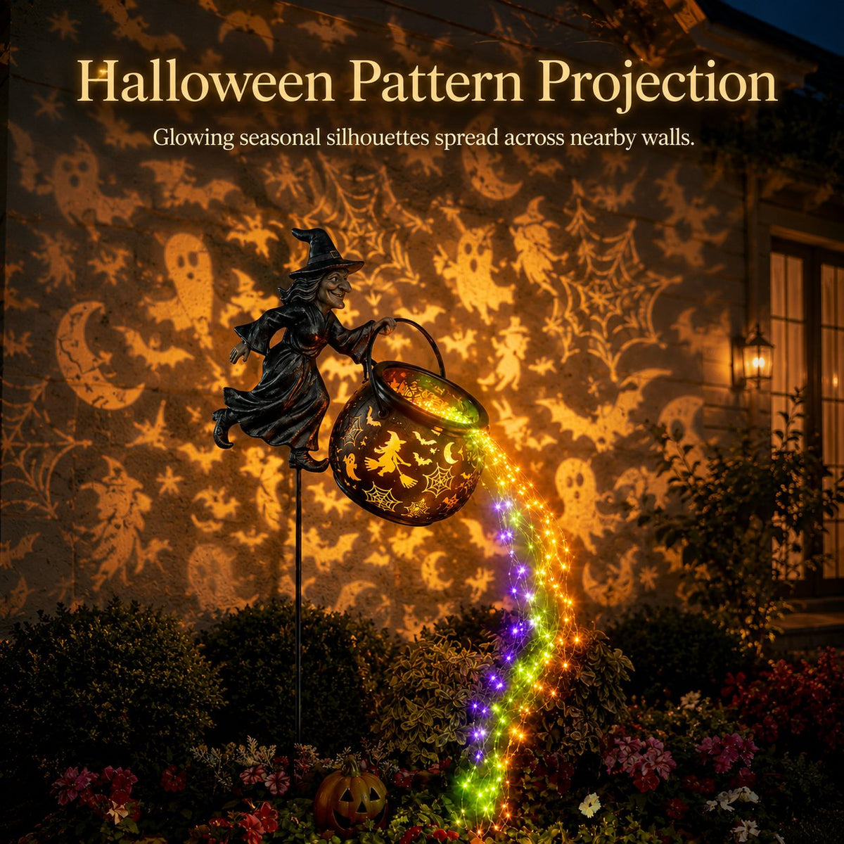 Last Day 49% OFFHalloween Witch Cauldron Garden Light