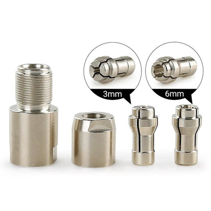Hot Sale 50% OFF | Angle Grinder Conversion Kit | 3mm & 6mm Dual Collet for Precision Grinding