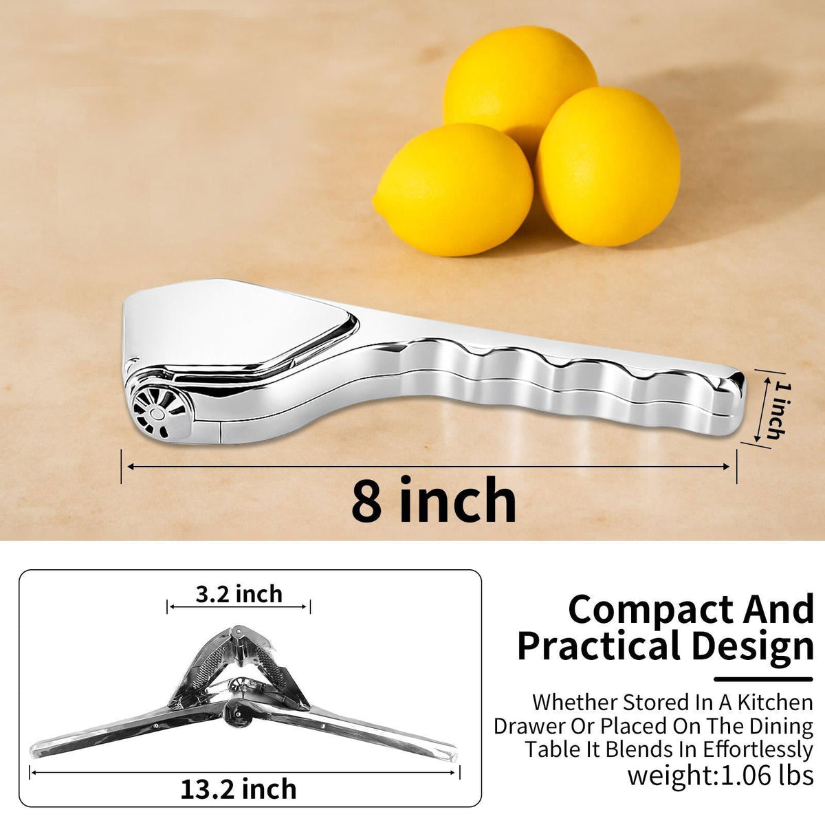 Citrus Squeezer | Stainless Steel or PP